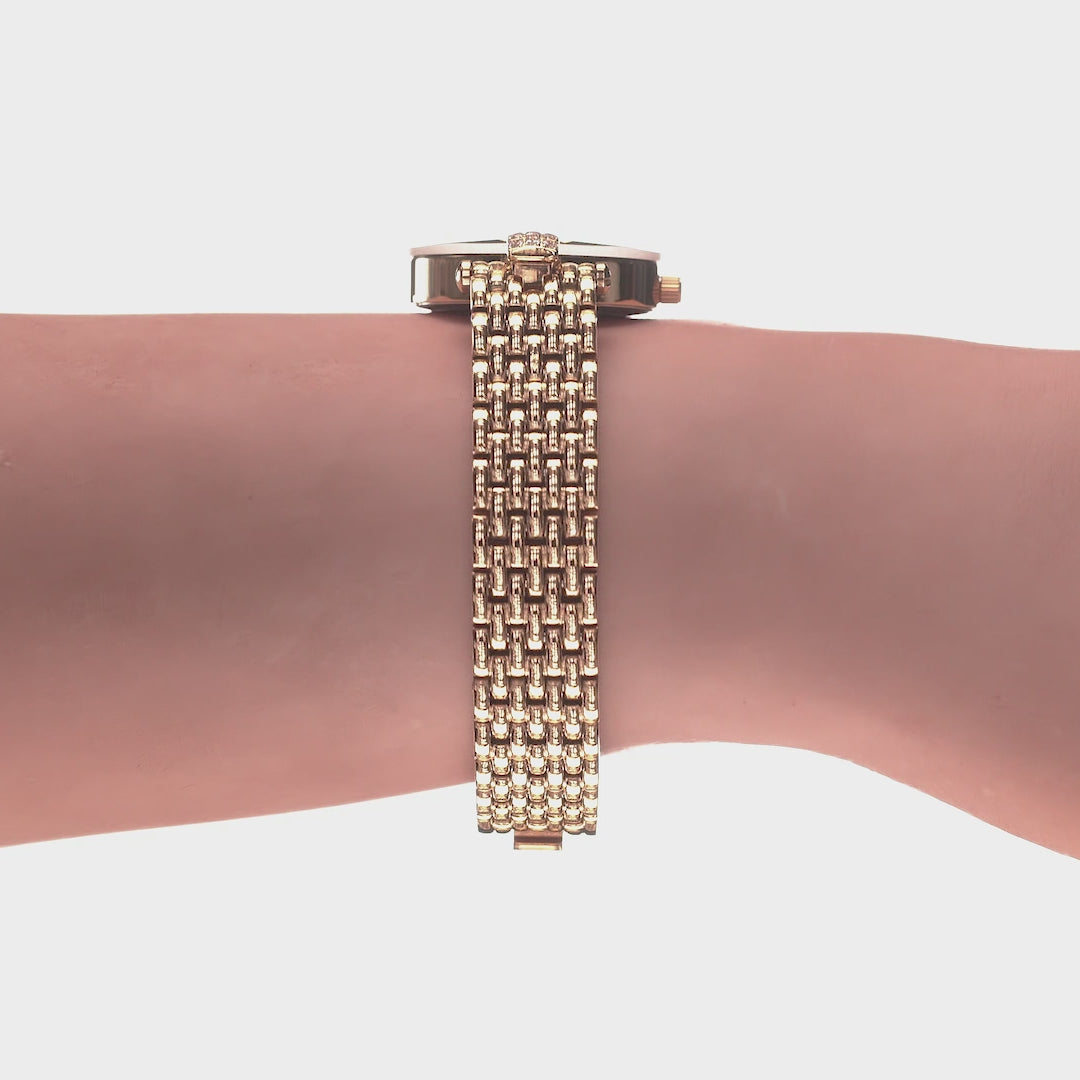 Facet Strass Swiss Ladies Watch J5.629.S