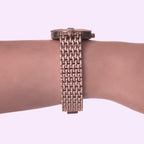 Facet Strass Schweizer Damenuhr J5.724.M