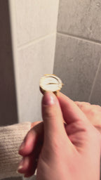 Swiss gold watch for women with gold strap and white dial - all swiss made watch for ladies