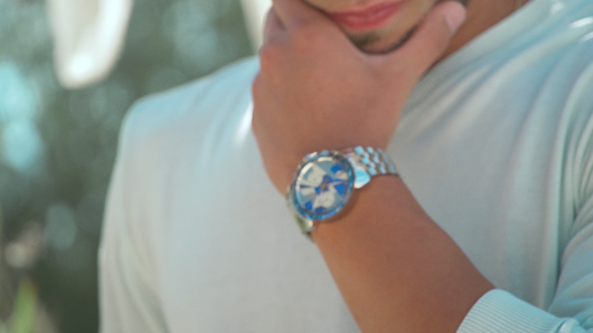 Blue Swiss Chronograph Mens Watch Lewy 15 By Jowissa J7.113.L