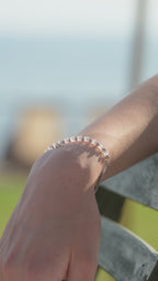 Swiss Pink and Silver Bracelet