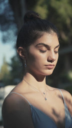 Facet Pear Halskette mit Anhänger JS.0052