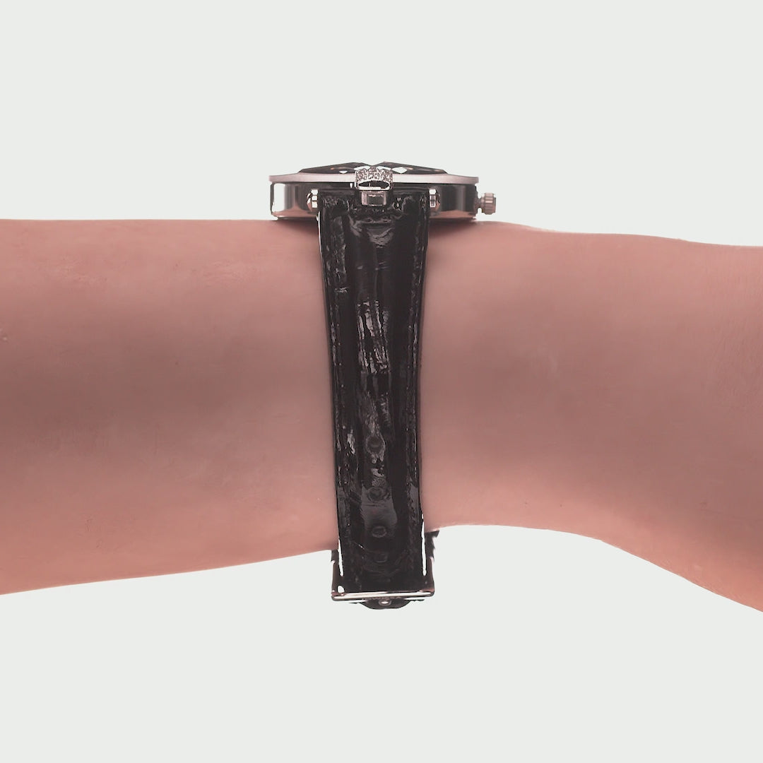 Facet Strass Montre Femme Suisse J5.620.M