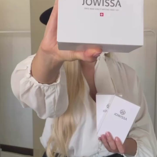 Swiss Women's Watch - with silver strap and white dial - all swiss made watch for women