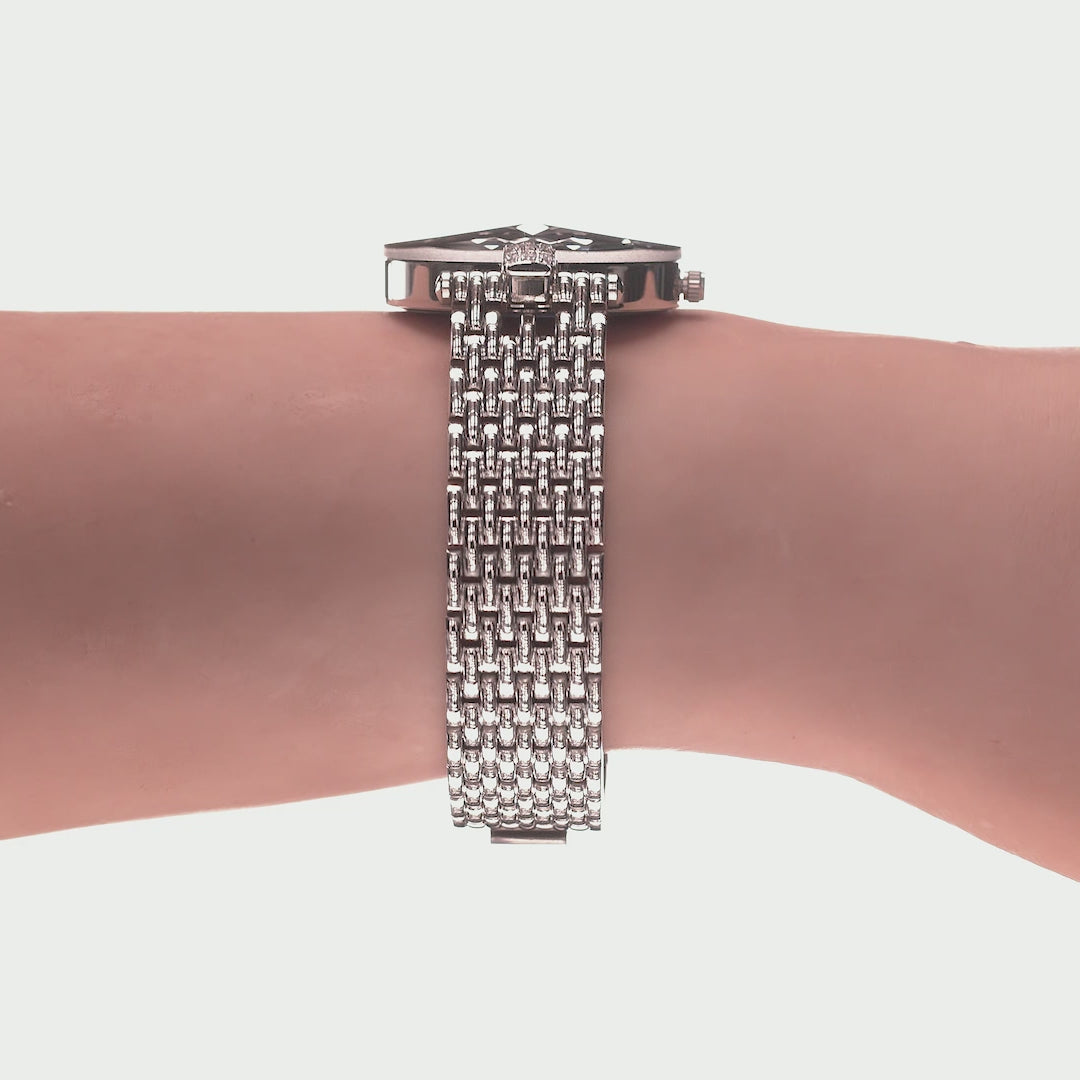 Facet Strass Montre Femme Suisse J5.637.M