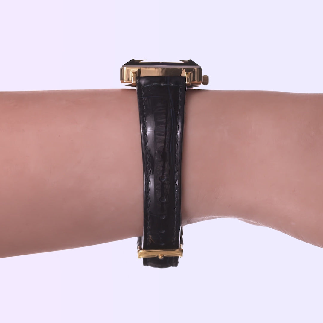 Gold Blue Swiss Womens Watch Facet Princess J8.061.M – Jowissa