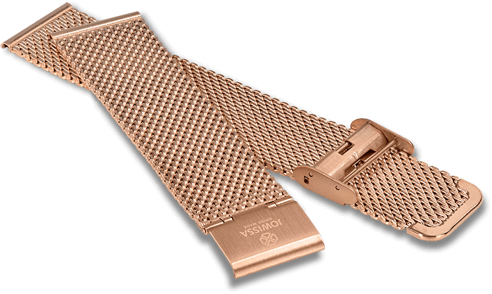 Watch Band Stainless Steel 22mm Rosegold E4.195.XL