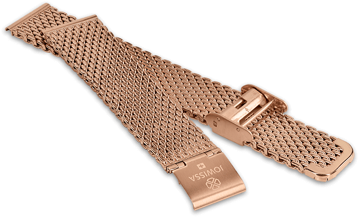 Watch Band Stainless Steel 18mm Rosegold E4.195.L