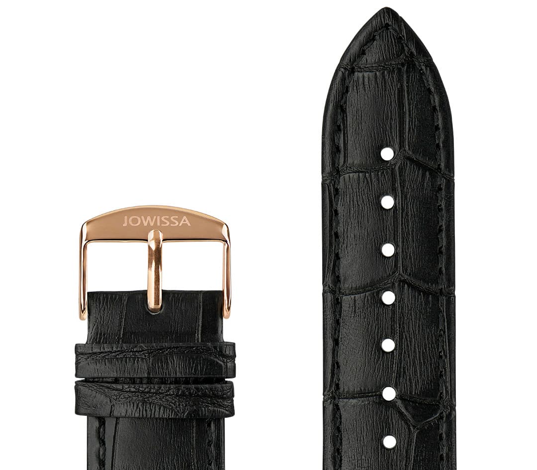 Mattes Alligator Leder Uhrband E3.1443.XL