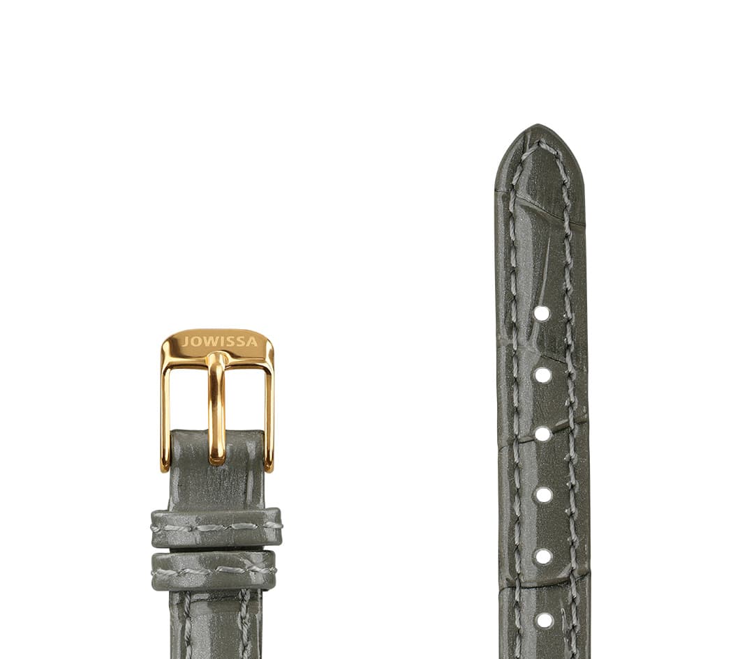 Leather Watch Strap Glossy Croco E3.1468.S