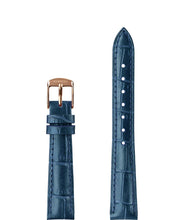 Load image into Gallery viewer, Front View of 15mm Blue / Rose Pearl Croco Watch Strap E3.1448.M by Jowissa
