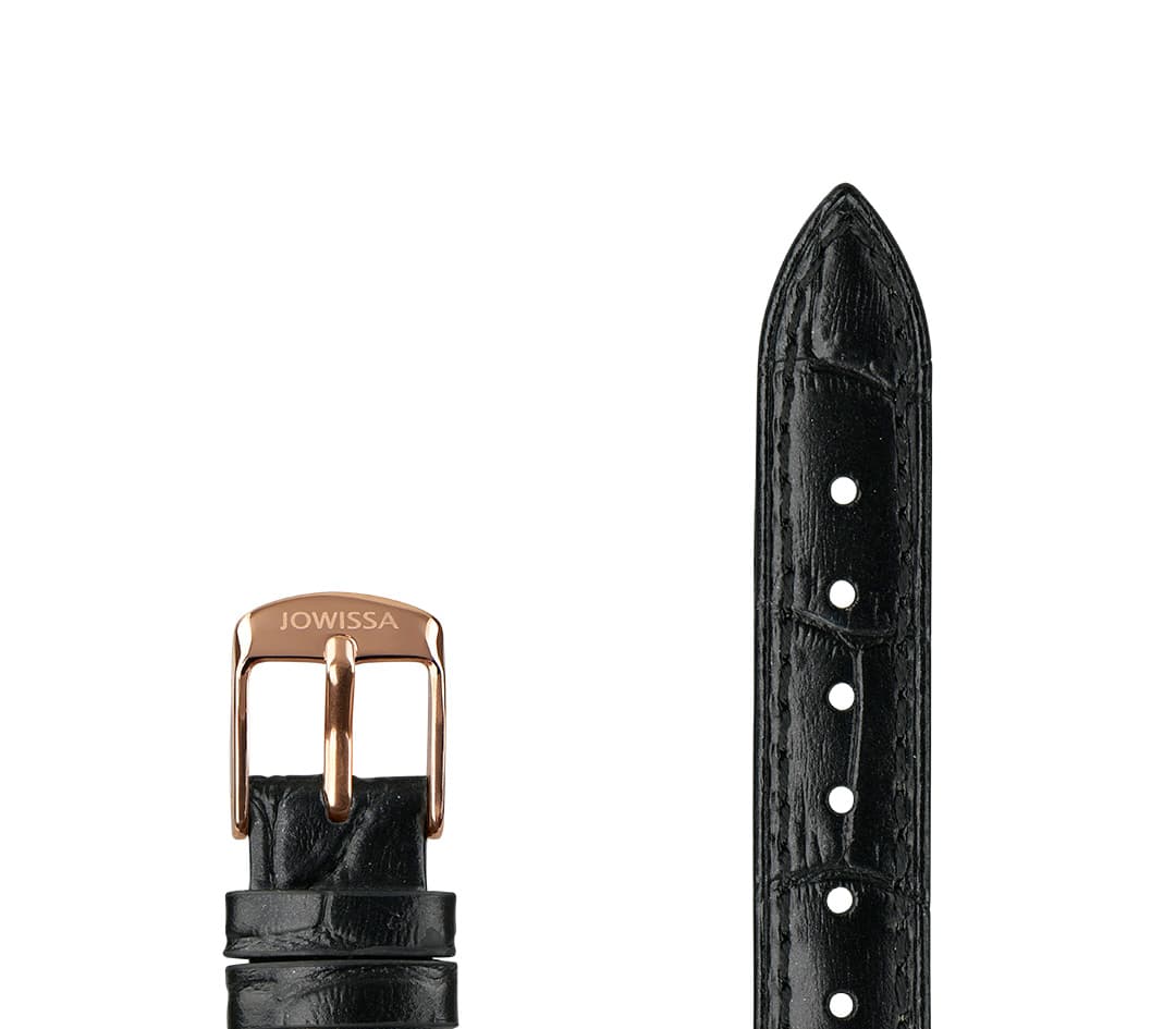 Pearl Croco Leather Watch Strap E3.1441.M