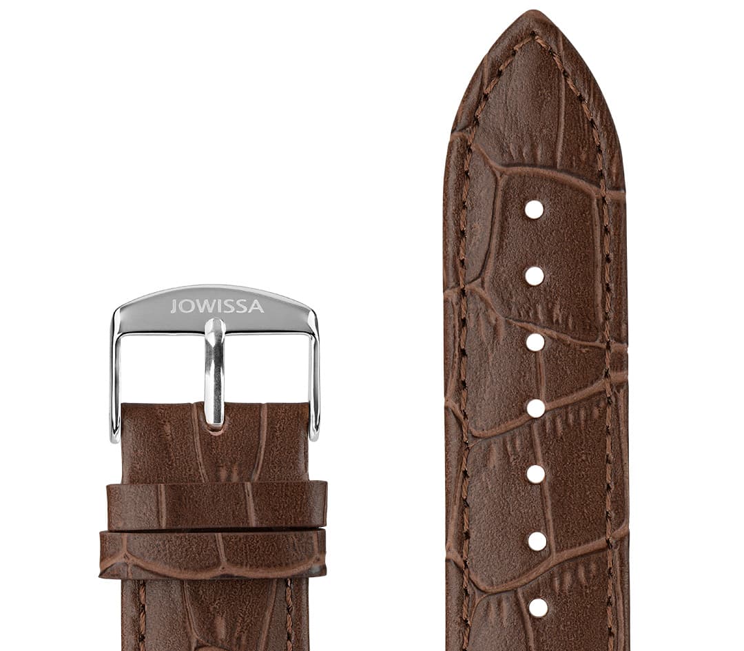 Mattes Alligator Leder Uhrband E3.1464.XL