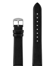 Cargar imagen en el visor de la galería, Front View of 18mm black Plain Mat Watch Strap E3.1446.L by Jowissa
