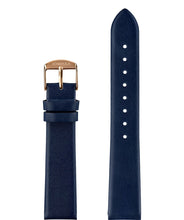 Lade das Bild in den Galerie-Viewer, Front View of 18mm Blue / Rose Plain Mat Watch Strap E3.1449.L by Jowissa
