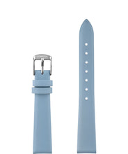 Load image into Gallery viewer, Front View of 15mm Blue / Silver Plain Mat Watch Strap E3.1456.M by Jowissa
