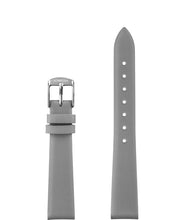 Load image into Gallery viewer, Front View of 15mm Grey / Silver Plain Mat Watch Strap E3.1467.M by Jowissa
